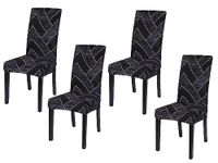 AAZEEM Dining Room Chair Covers Stretch Parsons Chair Slipcovers for Dining Room Chair |Elastic Chair Cover |Stretchable Dining Chair Cover |Removable |Washable|Set of 4|