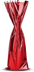 MT Products Metallic Mylar Wine Red Bags 18" x 6.5" - Great for a Wine Pull - (Case of 200) (Ribbon and Rope Not Included)