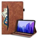 Vkooer iPad 9.7 inch 2018/2017 Case (6th/5th Generation) iPad Air 2/Air Cover Premium PU Leather Business Case Flip Stand Shell Multi-Angle Viewing with Card Holder Auto Wake/Sleep, Brown