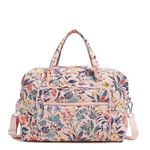 Vera Bradley Women's Cotton Weekender Travel Bag, Paradise Coral, One Size