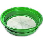 SE 13 1/4 Inch Stackable Classifier Gold Prospecting Pan - 1/70 Inch Stainless Steel Mesh Sifting Pan, Green