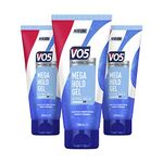 Vo5 Mega Hold 24 hour control Styling Gel for controlled, natural hairstyles 200 ml, Pack of 3