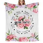 Bapcoku Birthday Gifts for Women Blanket, Inspirational Gifts for Women, Mom, Friend for Unique Birthday Religious Gifts Christian Gifts for Women 60x50in,Baptism Gifts for Girl