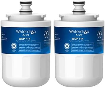 Waterdrop Plus UKF7003 Refrigerator Water Filter, Replacement for Maytag®, UKF7002AXX, Whirlpool® EDR7D1, UKF7002, UKF7001AXX, UKF6001AXX, UKF5001, NSF 401&53, 2 Filters (Package May Vary)