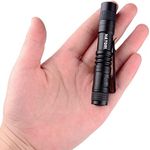 HATORI LED Mini Flashlight, Bright Small Handheld Pocket Flashlights Tactical High Lumens Pen Light for Camping, Outdoor, Emergency, 1 Pack(3.55Inch)