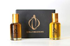 Original/Arabian (Black Oud & Khus) Attar Perfume - 12ml Each { With 1 Surprise Gift } Dubai Most Wanted Aroma, Long Lasting | Alcohol Free, Vegan & Pure - Unisex