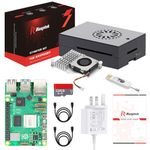 iRasptek Raspberry Pi 5 8GB Starter Kit - 128GB Edition of OS-Bookworm Pre-installed (Aluminum Case)