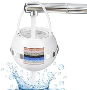 INCAFLINT Bath Ball Filter for Smoother Skin, ABS 8 Stages Bathtub Water Filter for Sensitive Skin, Bath Filter for Hard Water for Healthier Skin and Hair, Bathtub Water Purifier 2500 Gallons Water