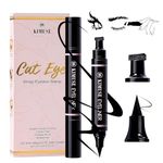 KIMUSE Winged Eyeliner Stamp, Eyeliner Pens for Perfect Wing Cat Eye Stamp Eyeliner Waterproof Smudge Proof, Long Lasting Eye Makeup Liquid Eye Liner (BLACK)