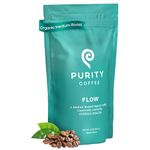 Purity Coffee FLOW Original Medium Roast Whole Bean Coffee - Roasted Nuts, Dark Chocolate & Juicy Apple Notes, Specialty-Grade Organic Arabica Coffee, 12 oz / 340 gm Bag