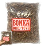 Bonka Bird Toys 1574 Natural Crinkle Paper Foraging Bird Craft Basket Shred