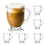15oz/450ml Glass Coffee Mugs Clear 