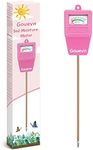 Gouevn Soil Moisture Meter, Soil Tester Plant Moisture Meter for House Plants, Plant Water Meter Hydrometer Plant Sensor for Indoor Plant Care, No Battery Needed (Pink)