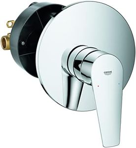 Grohe StartEdge 24202001 Single-Lever Shower Mixer Tap (Pre-Assembly Set, Variable Quantity Limit, Wall Mounting, Durable); Chrome