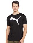 Puma Men's Printed Regular Tee (58672401_Black L UK)