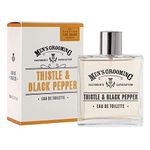 Scottish Fine Soaps - Thistle & Black Pepper Eau de Toilette - Purifying Milk Thistle Extract - Woody, Amber Fragrance - Vegan Friendly - 100ml