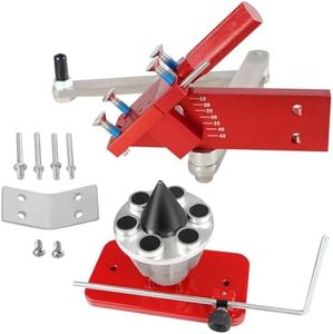 BHB Adjustable 15°- 45°Lawn Mower Blade Sharpener Replace 5005 Lawn Mower Blade Balancer Magnetic Wall Mount Replace 42-047 Red