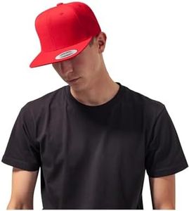 Flexfit Mixte Classic Snapback Casquette, red/red, Taille unique EU