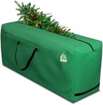 AmazingBag Oxford Cloth Heavy Duty Christmas Xmas Artificial Tree Storage Bag Soft Case, Water Resistant, Green (Medium)