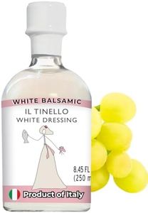 IL TINELLO White Balsamic Vinegar of Modena, White vinegar Dressing COndiment ‘Aqualcunopiacebianco’ – Sweet & Sour Condiment, 250ml (8.45 fl oz) – Perfect for Salads, Seafood & Fruit, 47 Brix, 4% Acidity, Product of Italy