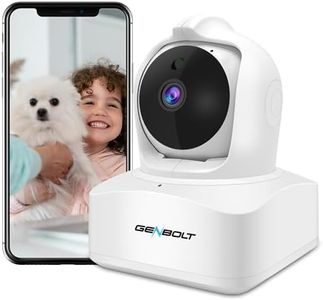 2.5K WiFi Security Camera Indoor, GENBOLT 2.4/5GHz Wireless Baby Pet Monitor Camera for Home Surveillance with Auto Humanoid Tracking, Baby Cry Alarm, 2-Way Audio with Loop Recording (2024)