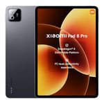 XIAOMI Pad 8 Pro, 11.2 Inch Tablet 12+512 GB, Snapdragon® 8 Elite Mobile Platform, Massive 9200mAh (typ) Battery, 144Hz Crystal Clear Display, HyperAI, Gray, Warranty 3 years, Charger Not Included