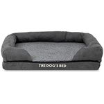 Replacement Outer Cover Only For The Dog's Bed Orthopaedic, Washable Plush Fabric, Small Grey Plush