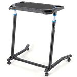 CXWXC Indoor Cycling Desk - Adjustable Height Computer Stand Non-Slip Surface - Portable Bike Trainer Fitness Desk with Lockable Wheels (4 Swivel Wheels)