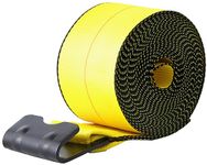 SECULOK 4" x 30' Winch Straps for Flatbed Trailer with Flat Hooks | Yellow Heavy Duty Tie Down Strap w/Flat Hooks | 5,400 Lbs WLL Cargo Control Accessories for Gooseneck Trailers & Tow Trucks, 1 Pack