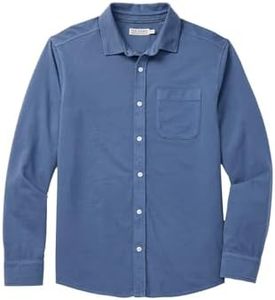 Fair Harbor The Saltaire –– Men's Relaxed Long Sleeve Shirt –– Incredibly Lightweight, Breathable, and Transitional Fabric Navy