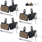 4 Pairs Brake Pads for Bicycle, Mountain Bike Brake Pads, Bike Disc Brake Pads for Tektro Shimano Trp Deore Br-M575 B01s Mt200 M525 M515 T615 T675 M505 M495 M486 M485, Mountain Mtb Ebike Brake Pads