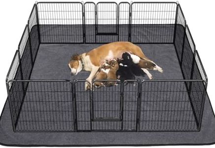 Washable Pee Pads for Dogs, Extra Large Reusable Dog Pee Pad, Waterproof Pet Mat, Dog Playpen Mats for Puppy Training Whelping Playpen Pads