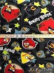 Fleece Printed Fabric Angry Birds S