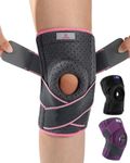 ABYON Adjustable Knee Brace for Men & Women - Maximum Support with Dual Side Stabilizers & Crossed Compression Straps for Meniscus Tear, ACL, MCL, LCL, Patella Injury and Post-Surgery Recovery (FSA/HSA Eligible) - Please Check How To Size Video