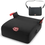 BubbleBum Teleport Backless Booster Car Seat, Kids Booster Seat for Car 40-100 lbs, Telescopic Portable Carseat, Ideal for Everyday Use and Foldable for Travel, 4 Year Old + Child/Toddler - Black