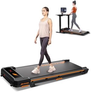 ACTFLAME Walking Pad Treadmill, Under Desk Treadmill for Home and Office, 2 in 1 Portable Treadmill with Smart Remote Control, Compact Treadmill 265LB Capacity for Walking and Jogging