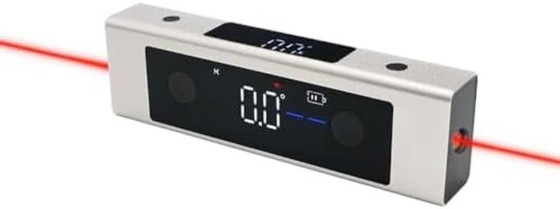 XPR3SS 2in1 Laser Protractor With Magnetic Base Without Tripod Stand Inclinometer Angle Measure Red Laser Level Large LCD Angle Finder Type-C Charging Laser Ruler Two Line Cross Line Laser Level