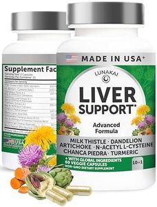 Lunakai USA Made Liver Cleanse Detox & Repair – Herbal Liver Support Supplement with Milk Thistle, Artichoke & NAC – Daily Detox, 60ct