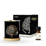 Aromafume Tree of Life Essential Oil Burner | Oil Diffuser with candle | Brass | Use for Essential Oil, Aroma Oil, Diffuser Oil, Yoga, Meditation, Home Fragrance | with Surprise 10ml Essential Oil