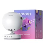 POCOCO Galaxy Star Projector for Bedroom with Replaceable Optical Film Discs, Home Planetarium Night Light Projector with High-Definition Soft Light for Relax, Study, and Meditate, Stress Relief Gifts