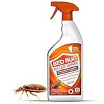 Bed Bug Killer Spray | 1 Litre | Complete Treatment to End Life Cycle of Bed Bugs, Eggs, Nymphs | Safe to Use On Mattresses, Bedding & Carpets | Non Staining & Low Odour | Quick & Easy Application