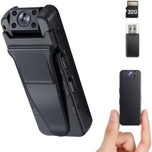 Professional Body Camera with 1080p & Infrared Night Vision, 180° Rotating Lens, Wearable Mini Portable Recorder for Law Enforcement, Security Guard, Patrol, and Personal Travel Safety