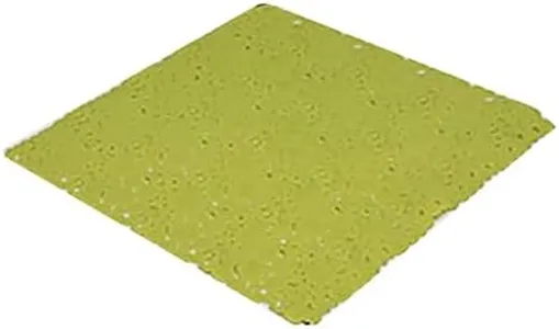 Bubbles Non-Slip Square Shower Mat Solid Lime Green 20″L X 20″W