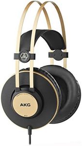 AKG K92 High Performance Lightweight Closed-Back Monitoring Headphone, Black, 1 Count