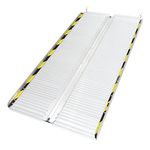 Ruedamann Threshold Ramp 5ft Wheelchair Ramp for Home,Steps,Stairs,Doorways,Non-Skid Surface Folding Ramp for Wheelchair (MR607M-5)