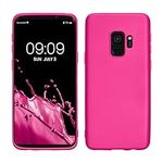 kwmobile Case Compatible with Samsung Galaxy S9 Case - Soft Slim Metallic TPU Silicone Cover - Metallic Pink