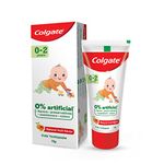 Colgate Toothpaste for Kids (0-2 years), Natural Fruit Flavour Tooth paste, SLS & Fluoride free - 70g Tube