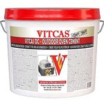 VITCAS 5kg Outdoor Oven Cement - for setting Fire bricks -Wood Fired Pizza Oven - BBQ - Firepit