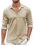 COOFANDY Men's Casual Button Down S