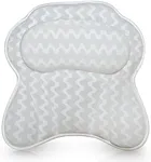 Bath Pillow Bathtub Pillow Back Neck Support Pillow, Spa Cushion for Tub, Relaxing Headrest Bath Pillow, Portable Washable Bathtub Accessories with 3D Air Mesh Thick Soft Bath Pillow